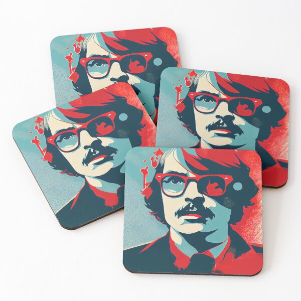 Item preview, Abstract pop art style portrait of man in glasses designed and sold by loucaski.
