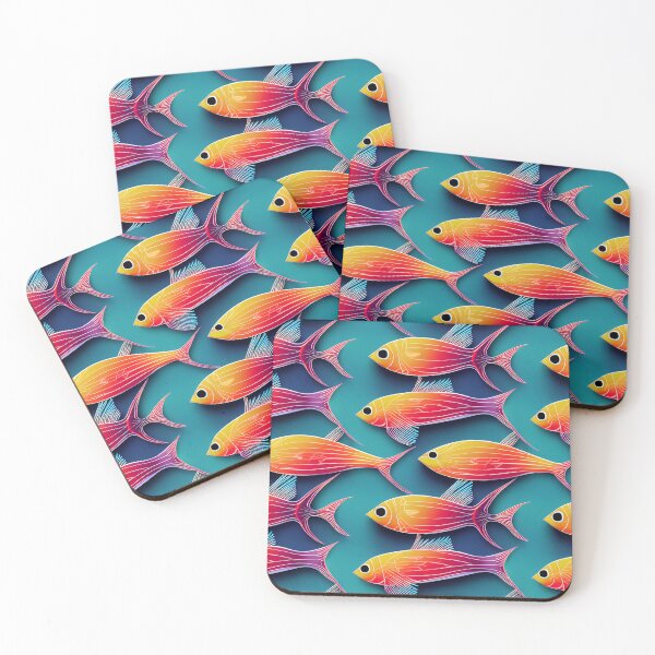 Item preview, Fish repeating pattern designed and sold by YeKnot.