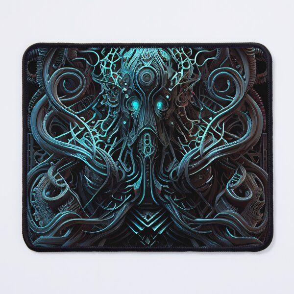 Item preview, lovecraft styled mindflayer like evil creature in 3d designed and sold by artfullyprompt.