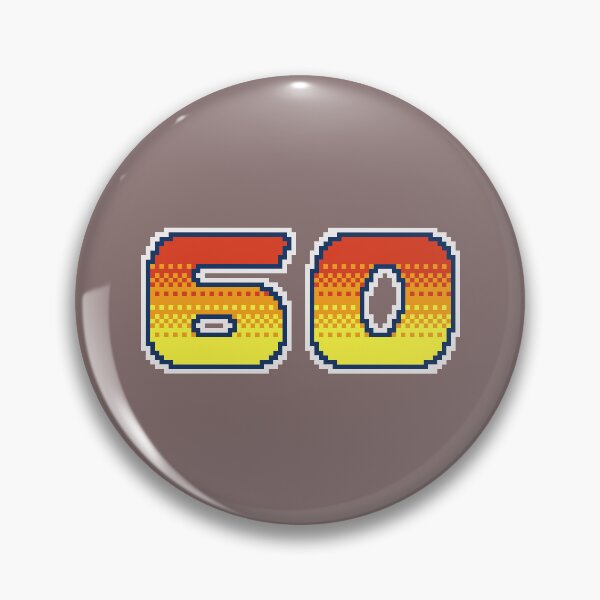 Item preview, 60 Pixel Font Sixty in Red Orange and Yellow designed and sold by pixeltogs.