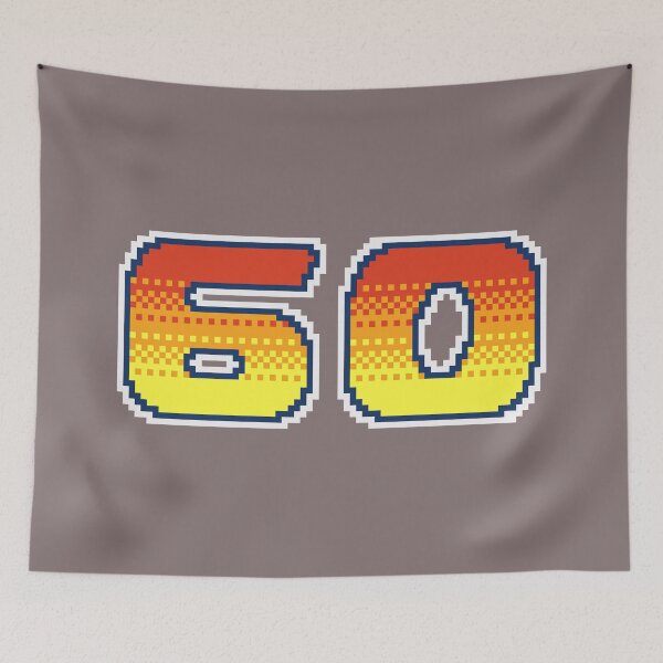 Item preview, 60 Pixel Font Sixty in Red Orange and Yellow designed and sold by pixeltogs.