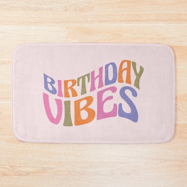 Item preview, Birthday Vibes Typography designed and sold by bolimj.