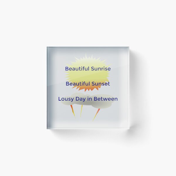 Item preview, Sunrise Sunset Sentiments designed and sold by klhmmh.