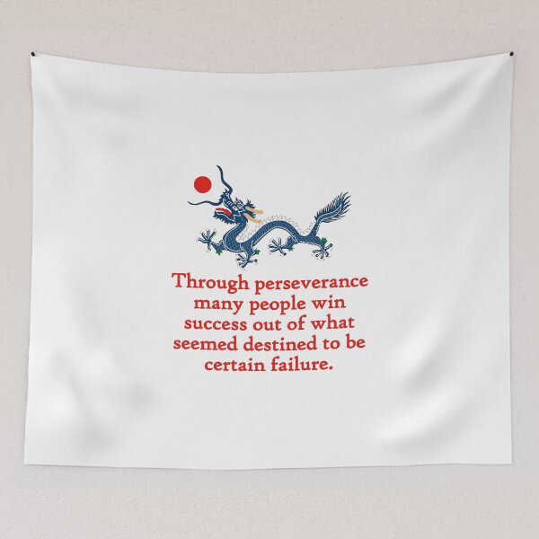 Item preview, Through Perseverance Many People - Perseverance Quote designed and sold by CrankyOldDude.