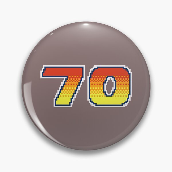 Item preview, 70 Pixel Font Seventy in Red Orange and Yellow designed and sold by pixeltogs.