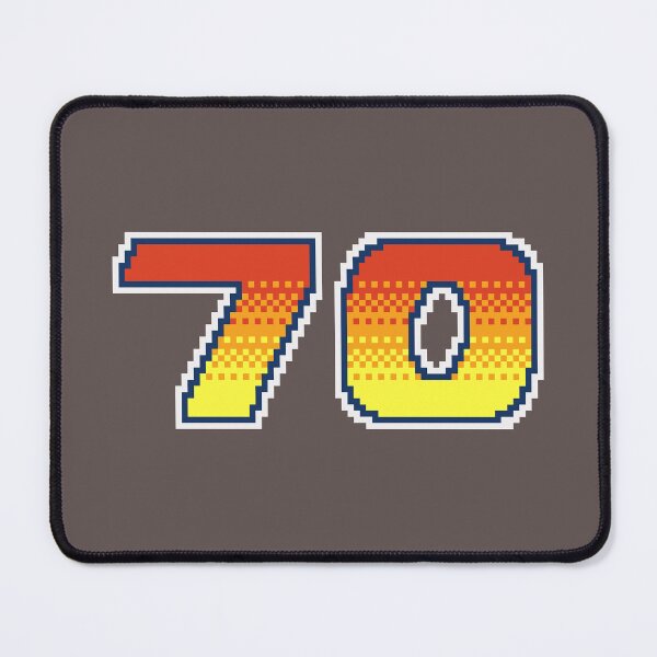 Item preview, 70 Pixel Font Seventy in Red Orange and Yellow designed and sold by pixeltogs.