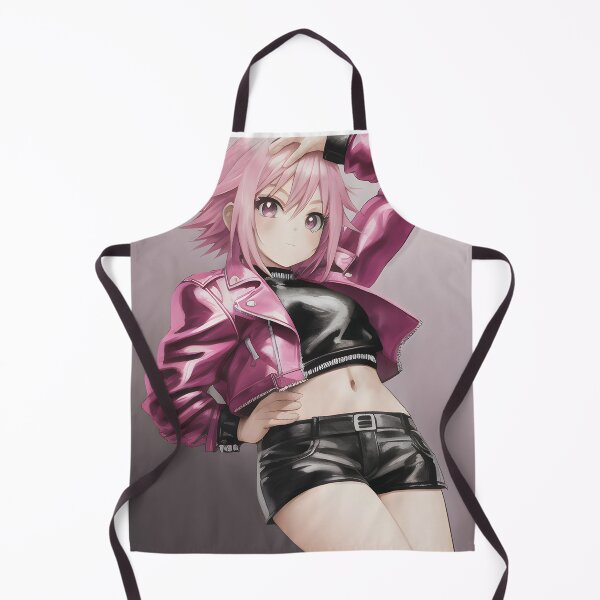 Item preview, Pink-Haired Anime Punk Girl, Motorcycle Jacket designed and sold by thewolffpress.