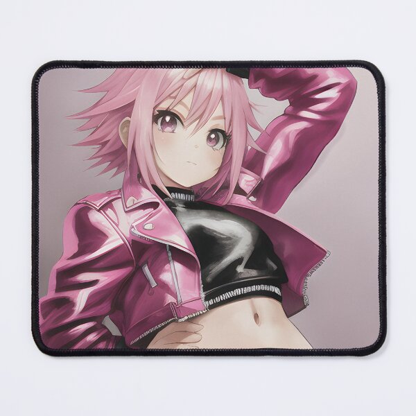 Item preview, Pink-Haired Anime Punk Girl, Motorcycle Jacket designed and sold by thewolffpress.