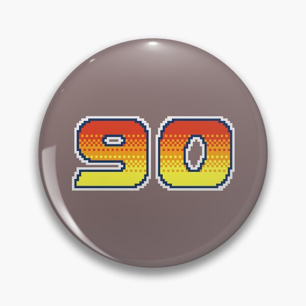 Item preview, 90 Pixel Font Ninety in Red Orange and Yellow designed and sold by pixeltogs.