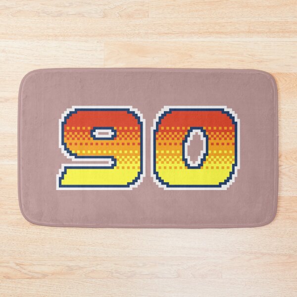 Item preview, 90 Pixel Font Ninety in Red Orange and Yellow designed and sold by pixeltogs.