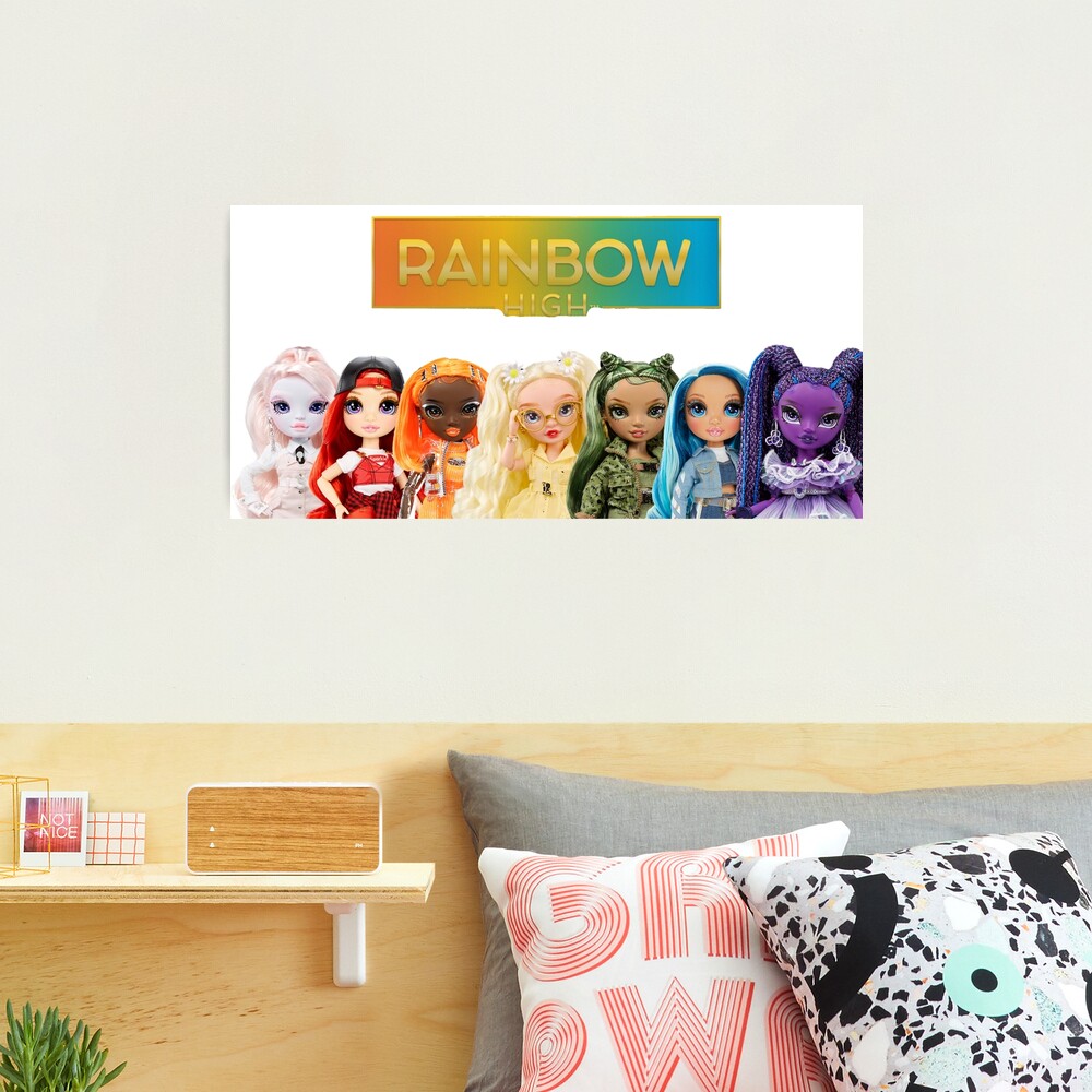 Cute Rainbow High Dolls  Photographic Print for Sale by safesadi