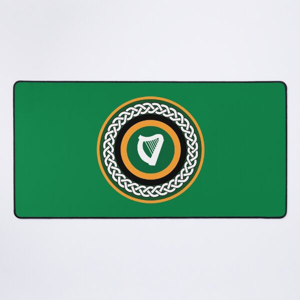 Item preview, Irish Celtic Harp knotwork green Roundel designed and sold by ModSupporters.