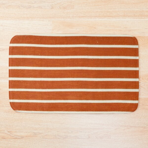 Item preview, Fire Orange and White Horizontal Lines designed and sold by ZedColors.