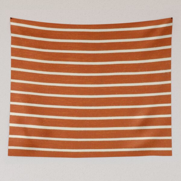 Item preview, Fire Orange and White Horizontal Lines designed and sold by ZedColors.