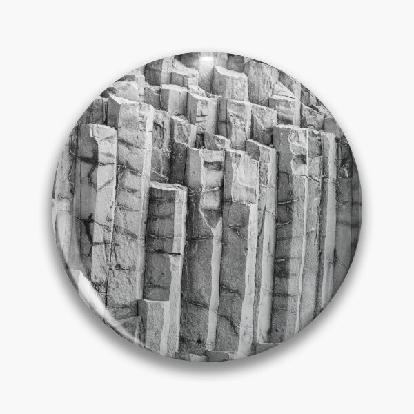 Item preview, Basalt Columns & Hexagonal Pillars in Iceland B&W designed and sold by Kate-P-.