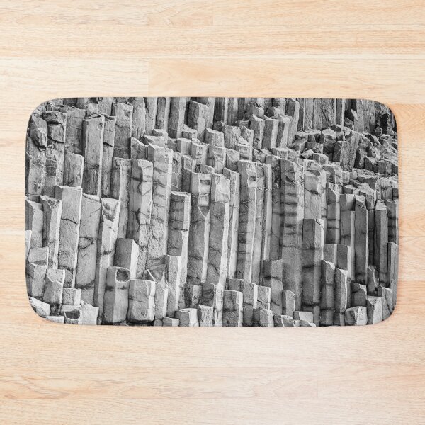 Item preview, Basalt Columns & Hexagonal Pillars in Iceland B&W designed and sold by Kate-P-.