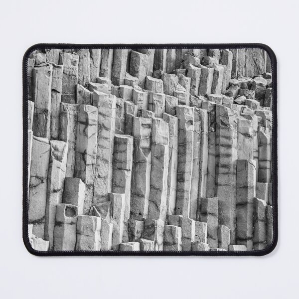 Item preview, Basalt Columns & Hexagonal Pillars in Iceland B&W designed and sold by Kate-P-.