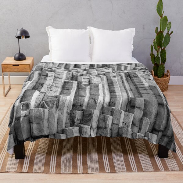 Item preview, Basalt Columns & Hexagonal Pillars in Iceland B&W designed and sold by Kate-P-.