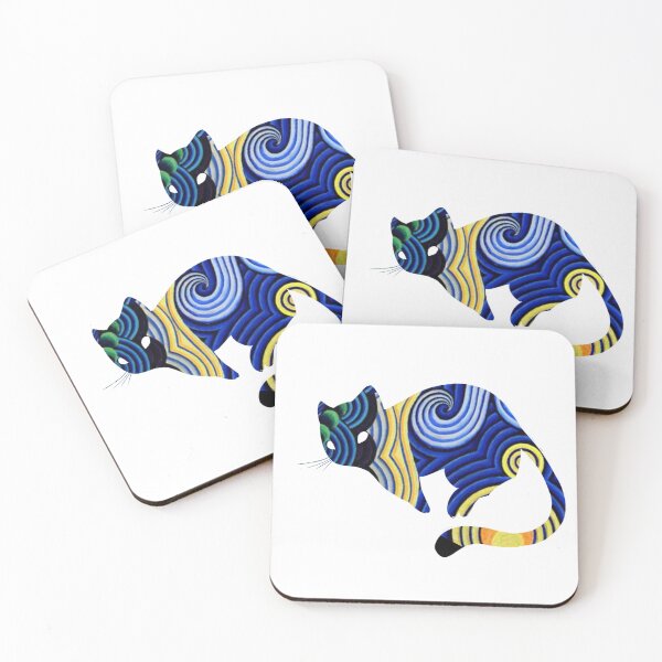 Item preview, Van Gogh Cat Starry Night Van Gogh Cat Lovers designed and sold by Vangoholic.