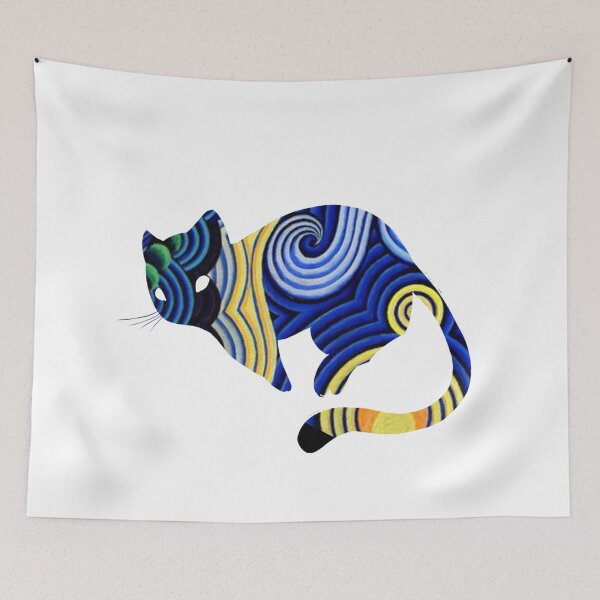 Item preview, Van Gogh Cat Starry Night Van Gogh Cat Lovers designed and sold by Vangoholic.