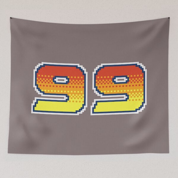 Item preview, 99 Ninety Nine Pixel Font 99ers in Red Orange and Yellow designed and sold by pixeltogs.