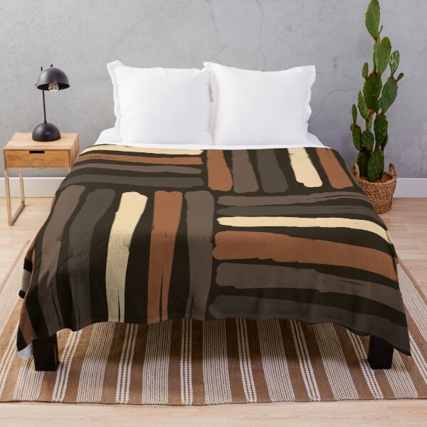 Item preview, Modern Japandi Style Stripes Pattern in Wood Tones designed and sold by Deutschic.