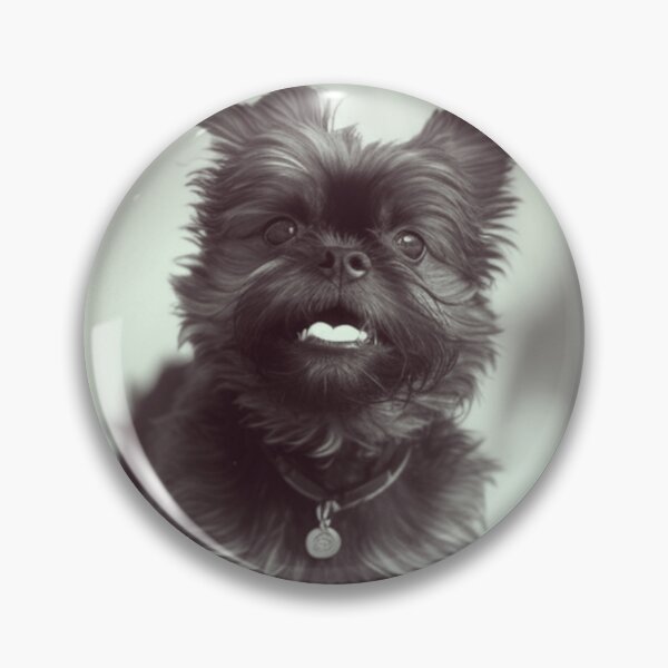 Item preview, B&W Playful Affenpinscher Dog Print designed and sold by TheWildFlix.