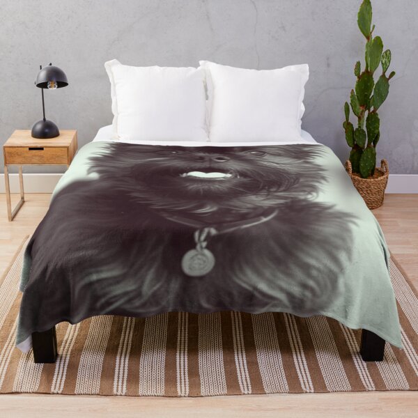 Item preview, B&W Playful Affenpinscher Dog Print designed and sold by TheWildFlix.