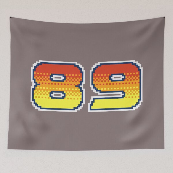 Item preview, 89 Eighty Nine Pixel Font 89ers in Red Orange and Yellow designed and sold by pixeltogs.