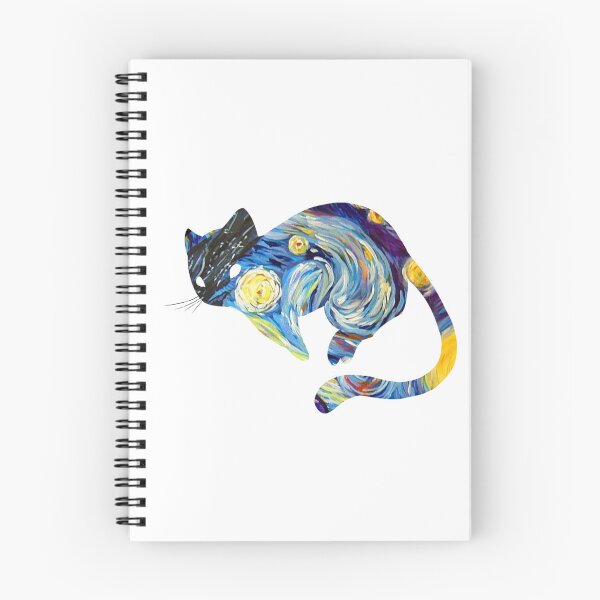 Item preview, Van Gogh Cat Starry Night Van Gogh Cat Lovers designed and sold by Vangoholic.
