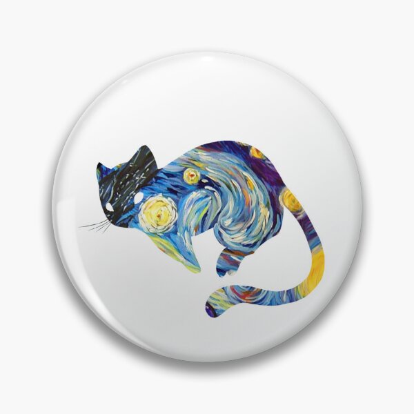 Item preview, Van Gogh Cat Starry Night Van Gogh Cat Lovers designed and sold by Vangoholic.