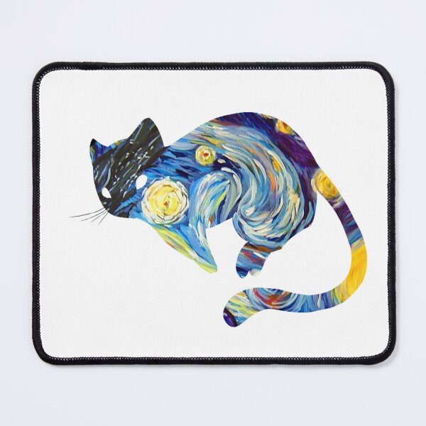 Item preview, Van Gogh Cat Starry Night Van Gogh Cat Lovers designed and sold by Vangoholic.