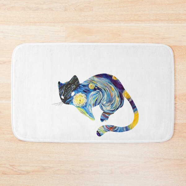 Item preview, Van Gogh Cat Starry Night Van Gogh Cat Lovers designed and sold by Vangoholic.
