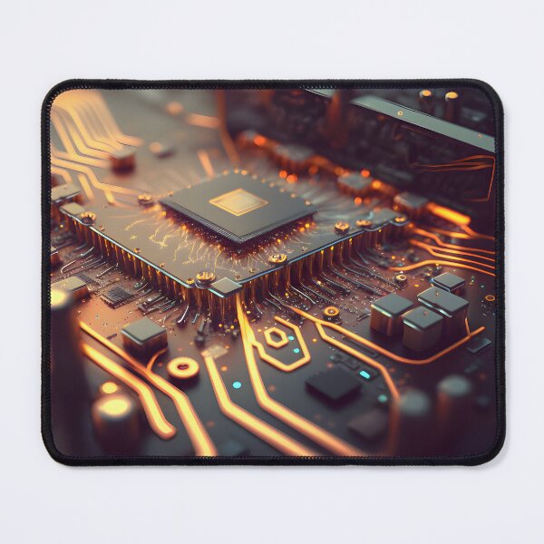 Item preview, Futuristic motherboard 3d illustration. designed and sold by R.L cases and stickers.