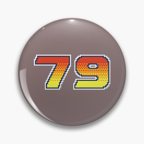 Item preview, 79 Seventy Nine Pixel Font 79ers in Red Orange and Yellow designed and sold by pixeltogs.