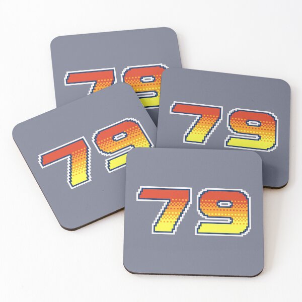 Item preview, 79 Seventy Nine Pixel Font 79ers in Red Orange and Yellow designed and sold by pixeltogs.