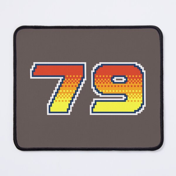Item preview, 79 Seventy Nine Pixel Font 79ers in Red Orange and Yellow designed and sold by pixeltogs.