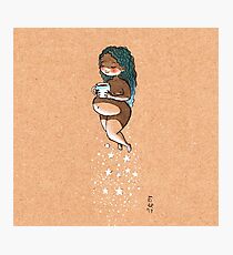 The pregnant Queen of Coffee Photographic Print
