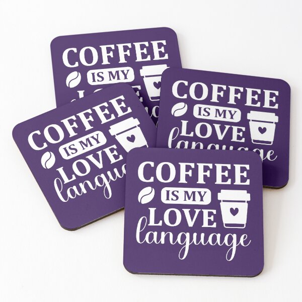 Item preview, Coffee Is My Love Language, Coffee quote, Coffee Lover designed and sold by DesignHouse07.
