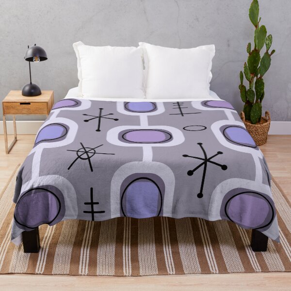 Item preview, Space Age Geometric Art Heather Purple designed and sold by thepixelgarden.