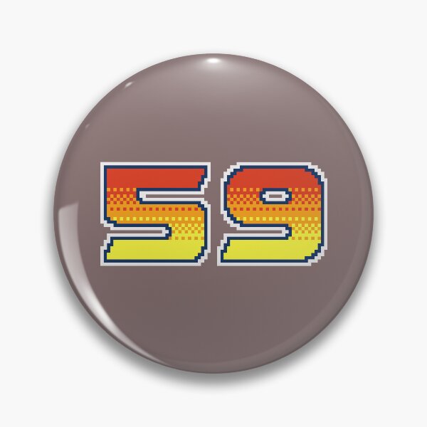 Item preview, 59 Fifty Nine Pixel Font 59ers in Red Orange and Yellow designed and sold by pixeltogs.