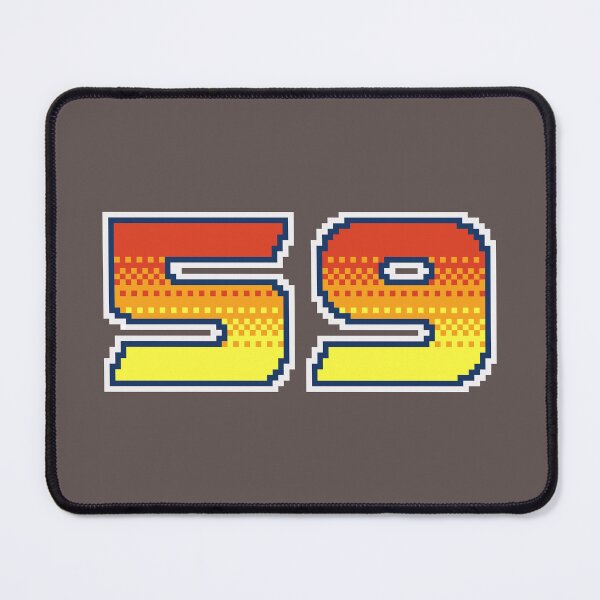 Item preview, 59 Fifty Nine Pixel Font 59ers in Red Orange and Yellow designed and sold by pixeltogs.