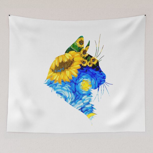 Item preview, Van Gogh Cat Starry Night Van Gogh Cat Lovers designed and sold by Vangoholic.