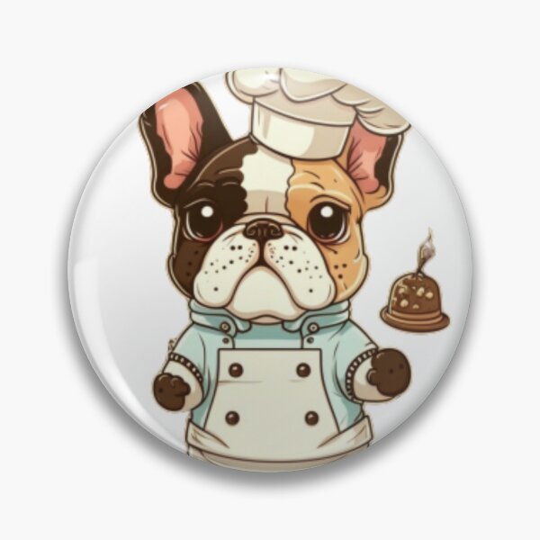Artikelvorschau, Frenchie die französische Bulldogge des Küchenchefs entworfen und verkauft von PetsEnough.