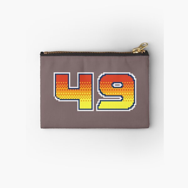 Item preview, 49 Forty Nine Pixel Font 49ers in Red Orange and Yellow designed and sold by pixeltogs.