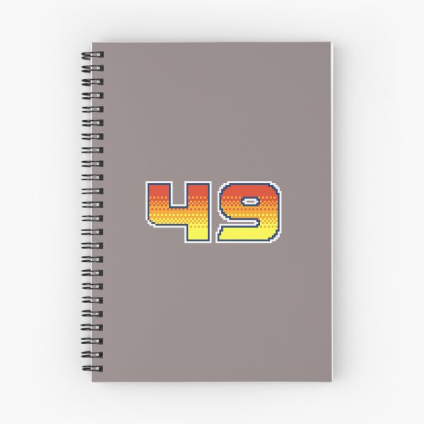 Item preview, 49 Forty Nine Pixel Font 49ers in Red Orange and Yellow designed and sold by pixeltogs.
