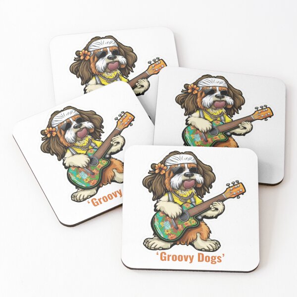 Item preview, Shitzu Dog Band Sticker designed and sold by EireTV.