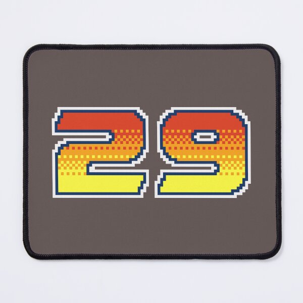 Item preview, 29 Twenty Nine Pixel Font 29ers in Red Orange and Yellow designed and sold by pixeltogs.