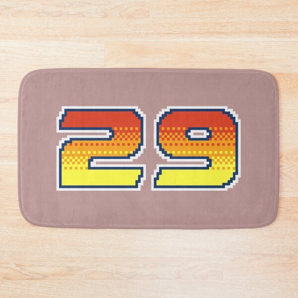 Item preview, 29 Twenty Nine Pixel Font 29ers in Red Orange and Yellow designed and sold by pixeltogs.