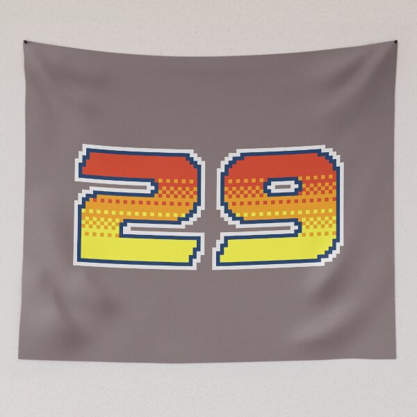 Item preview, 29 Twenty Nine Pixel Font 29ers in Red Orange and Yellow designed and sold by pixeltogs.